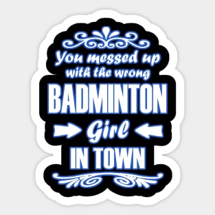 Badminton Girls Women Shuttlecock Racket Net Sticker